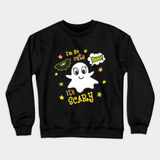 Halloween cute ghost girls gift Crewneck Sweatshirt